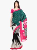 Janasya Multicoloured Printed Saree