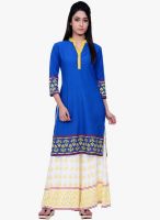 Juniper Blue Solid Kurta