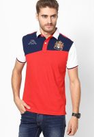 Kappa Red Regular Fit Polo T Shirt