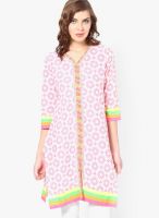 Karigari Pink Printed Kurtis