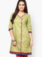 Kurti'S Green Embroidered Kurtis