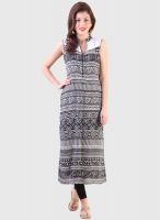 Libas Black Printed Kurtas