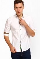 Locomotive Solid White Casual Shirt