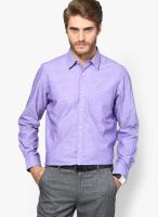 London Bridge Solid Purple Formal Shirt