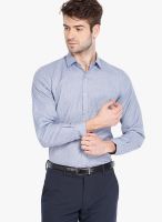 Mark Taylor Blue Check Slim Fit Casual Shirt