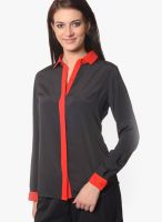 Meira Black Solid Shirt