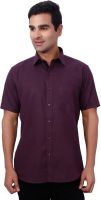 Nanya Men's Solid Casual Purple Shirt