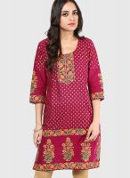 Riya Magenta Printed Kurtis