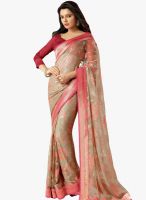 Roop Kashish Beige Printed Saree