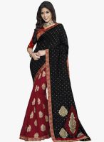 Roop Kashish Black Embellished Saree