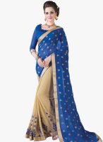 Roop Kashish Blue Embroidered Saree