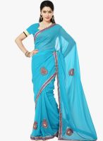 Roop Kashish Blue Embroidered Saree