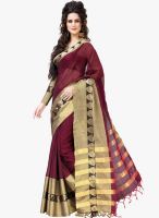 Roop Kashish Maroon Printed Saree