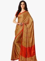 Roop Kashish Orange Printed Saree