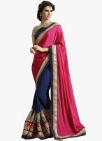 Roop Kashish Pink Embroidered Saree