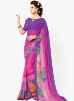 Roop Kashish Pink Printed Saree