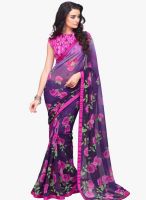 Roop Kashish Purple Printed Saree