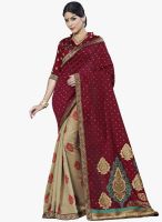 Roop Kashish Red Embroidered Saree