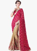 Roop Kashish Red Embroidered Saree