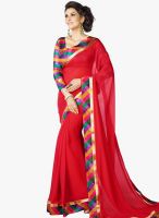 Roop Kashish Red Printed Saree