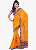 Roop Kashish Rust Embroidered Saree