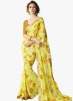 Roop Kashish Yellow Color Printed Saree