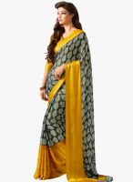 Roop Kashish Yellow Printed Saree