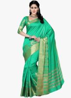 Saree Swarg Green Printed Saree