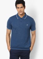 Sdl By Sweet Dreams Blue Solid Polo T-Shirts