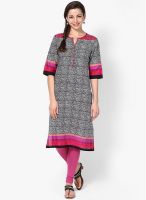 Shree Black Embroidered Kurta