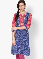 Shree Blue Embroidered Kurta