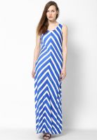 Style Quotient Blue Colored Printed Maxi Dress