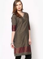 Svarikaa Grey Solid Kurtis