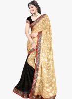 Triveni Sarees Beige Border Worked Festival Saree