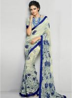 Triveni Sarees Beige Printed Saree