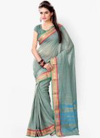 Triveni Sarees Green Printed Saree