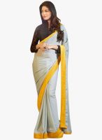 Triveni Sarees Grey Solid Saree