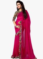 Triveni Sarees Magenta Printed Casual Saree
