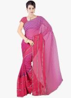 Triveni Sarees Pink Printed Saree