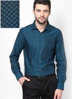 Turtle Checks Blue Formal Shirt