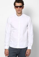 United Colors of Benetton White Full Sleeve Casual Shirt
