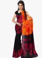 Vaamsi Black Printed Saree