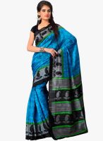 Vaamsi Blue Printed Saree