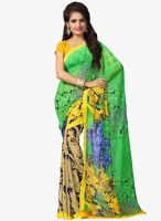 Vaamsi Green Printed Saree