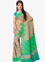 Vaamsi Green Printed Saree