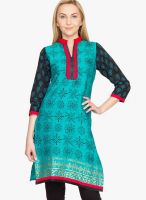 Vani Green Printed Kurtis