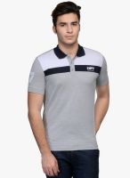 WYM Grey Solid Polo T-Shirt