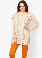 W White Printed Kurtis