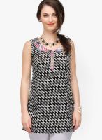 Yepme Black Printed Kurtis