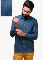 Yepme Blue Checks Slim Fit Casual Shirt